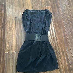 Akiko Black Silk Dress, Size X-Small